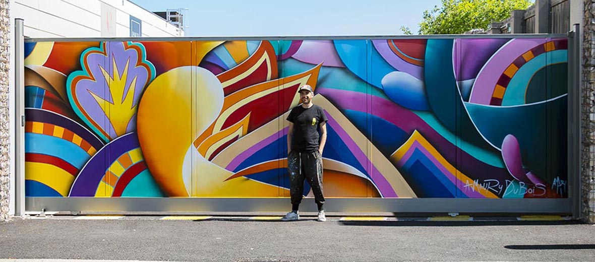 colorful abstract street art