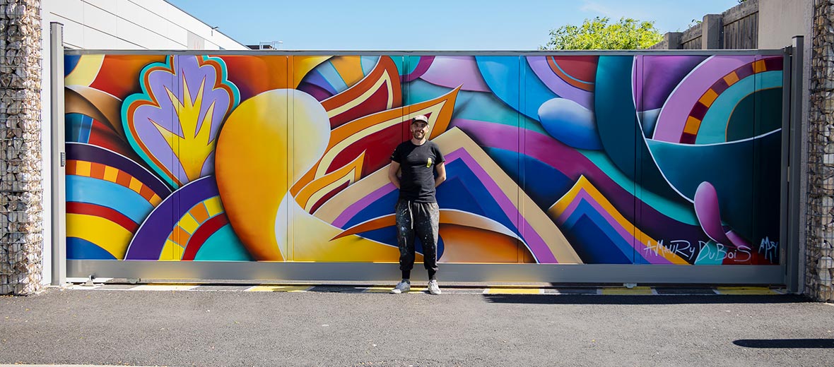colorful abstract street art