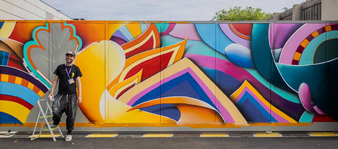 colorful abstract street art