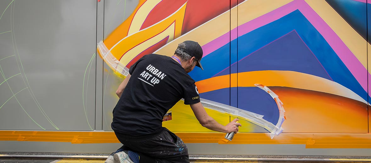 colorful abstract street art