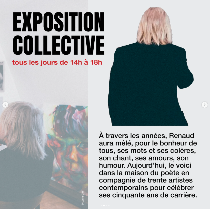 Amaury Dubois is one of thirty contemporary artists invited to reinterpret Renaud’s songs at the Maison Elsa Triolet-Aragon, alongside Robert Combas, Jef Aérosol, Ernest Pignon-Ernest, and Hom Nguyen.