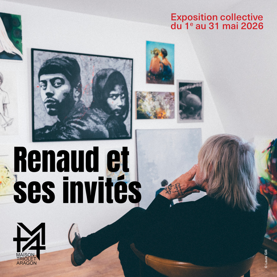 Amaury Dubois is one of thirty contemporary artists invited to reinterpret Renaud’s songs at the Maison Elsa Triolet-Aragon, alongside Robert Combas, Jef Aérosol, Ernest Pignon-Ernest, and Hom Nguyen.