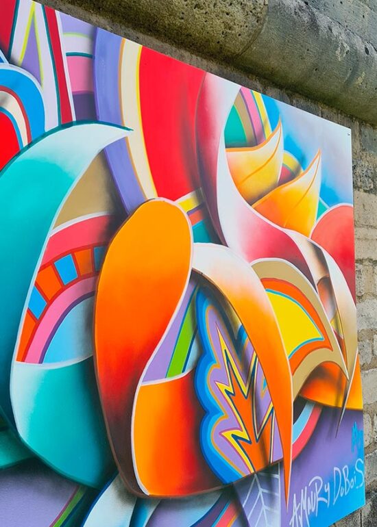 street art painting les invalides paris france