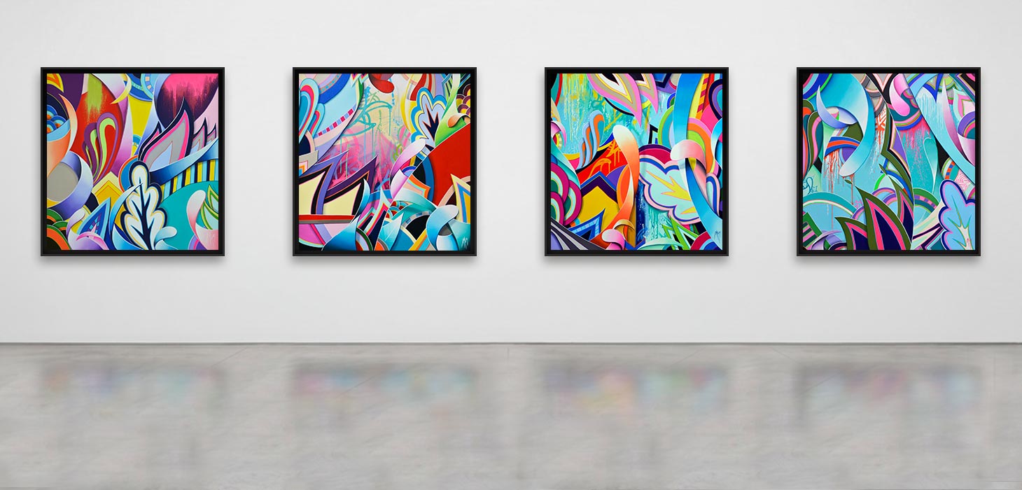 Abstract art painting