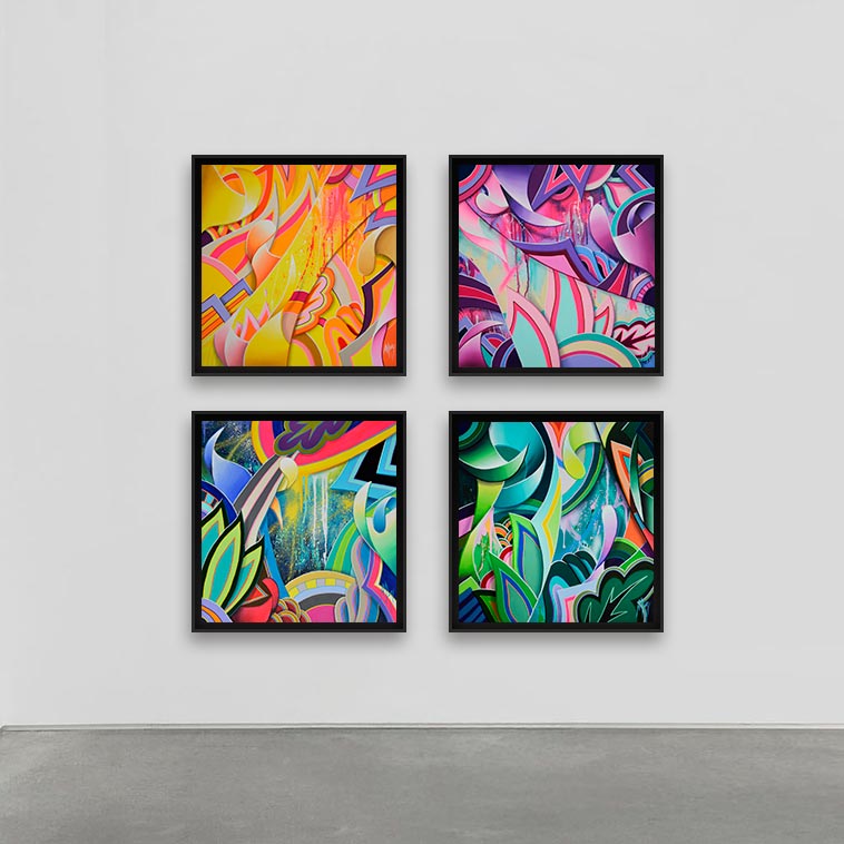 abstract square painting