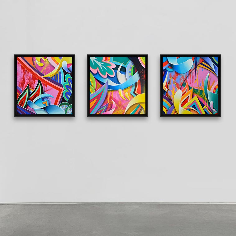 abstract square painting